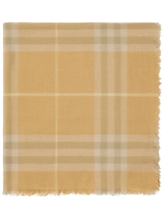 Vintage Check Wool Scarf Beige - BURBERRY - BALAAN 4