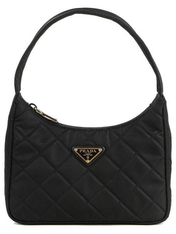 1NE051 2DYC NERO Women s Triangular Logo Shoulder Bag - PRADA - BALAAN 1