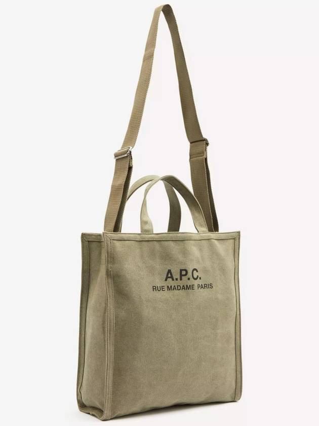 Recovery Logo Printing Cotton Tote Bag Khaki - A.P.C. - BALAAN 4