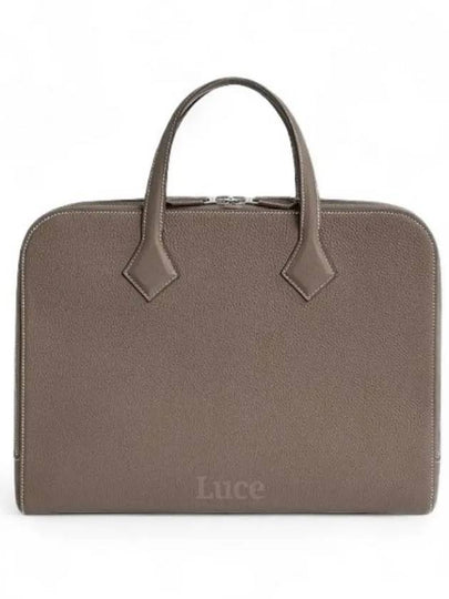 Victoria Light Briefcase Etoupe - HERMES - BALAAN 2