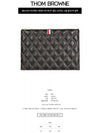 Caviar Quilted Document Small Clutch Bag Black - THOM BROWNE - BALAAN.