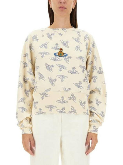 Logo Athletic Sweatshirt Cream - VIVIENNE WESTWOOD - BALAAN 2