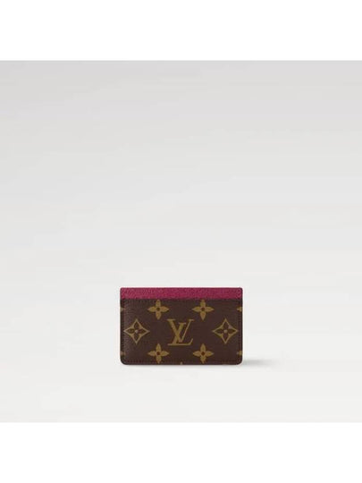 Monogram Card Wallet Brown Fuchsia - LOUIS VUITTON - BALAAN 2