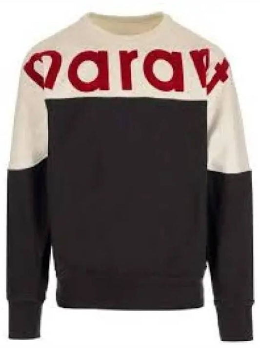 Howley Sweatshirt Black Red SW0031HAA1M06HFKRD 1004747 - ISABEL MARANT - BALAAN 1