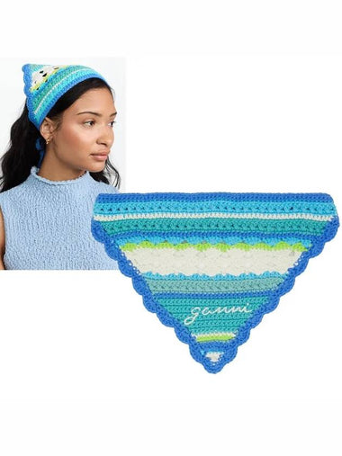 Crochet Hair Bandana CROCHET BANDANA A4713 - GANNI - BALAAN 1