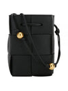 Cassette Intrecciato Mini Bucket Bag Black - BOTTEGA VENETA - BALAAN 2