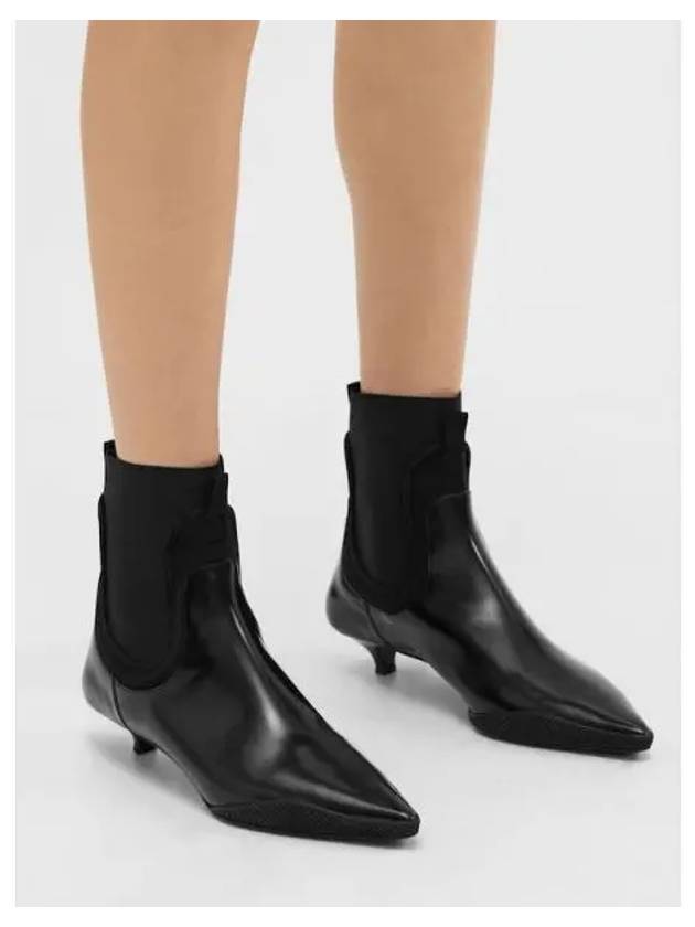 Women s Leather Chelsea Booties Black Domestic Product - THEORY - BALAAN 1