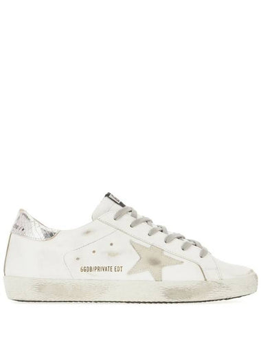 Golden Goose Super-Star Sneakers With Suede Star And Silver Dx Heel Tab And Gold Sx Heel Tab Shoes - GOLDEN GOOSE - BALAAN 1