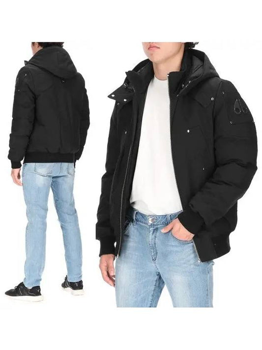 Ballistic Hooded Down Bomber Padding Black - MOOSE KNUCKLES - BALAAN 2