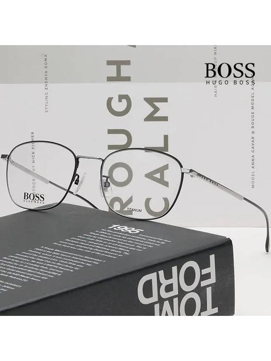 Hugo Boss glasses frame BOSS1067F 124 Asian fit ultralight titanium - HUGO BOSS - BALAAN 2