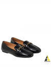 T Logo Horsebit Leather Loafers Black - TOD'S - BALAAN 2