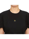 Women's Logo Short Sleeve T-Shirt Black - VIVIENNE WESTWOOD - BALAAN 8