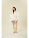 24 Veronica Women’s Loose Shirt_ Ivory - VIBEREEN - BALAAN 8