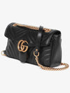 GG Marmont Matelasse Small Shoulder Bag Black - GUCCI - BALAAN 3