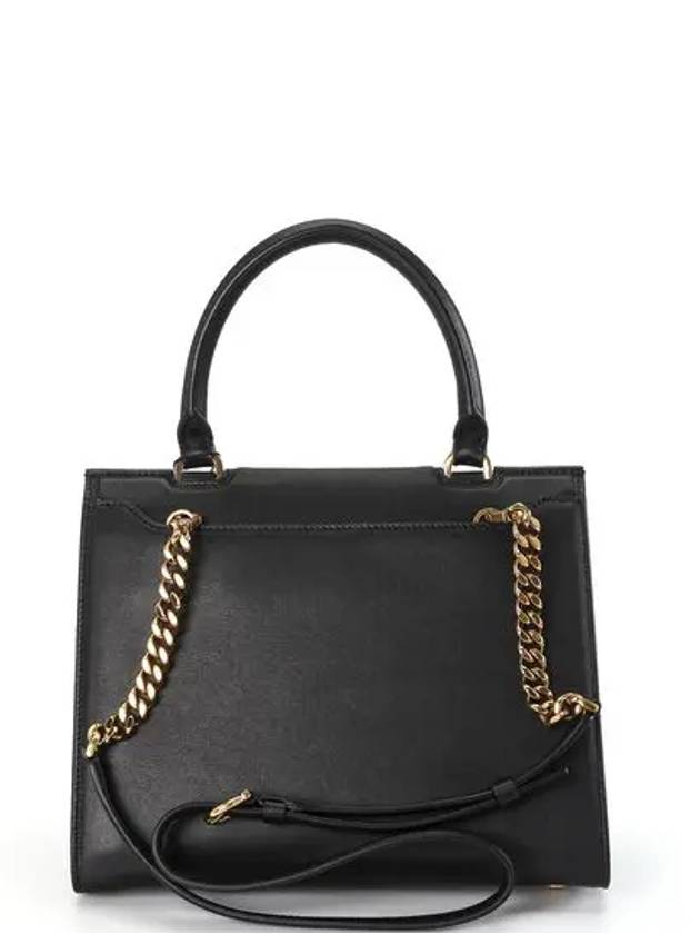 Trifolio Top Handle Tote Bag Black - SALVATORE FERRAGAMO - BALAAN 4