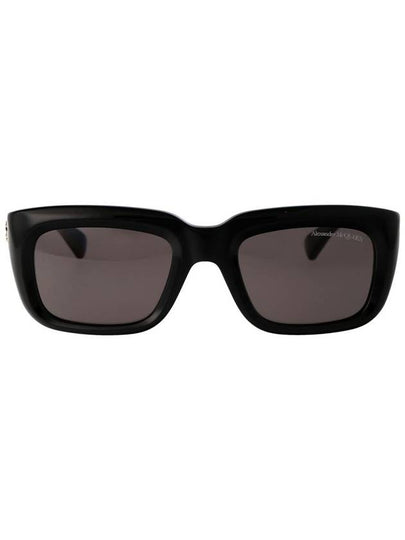 Sunglasses AM0431S 001 001 BLACK BLACK GRAY - ALEXANDER MCQUEEN - BALAAN 2