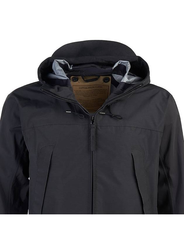 Bonded 3-Layer Zip-up Jacket Black - TEN C - BALAAN 5