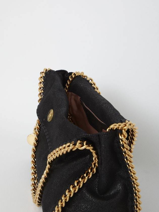 gold-plated Falabella mini tote bag black - STELLA MCCARTNEY - BALAAN 5