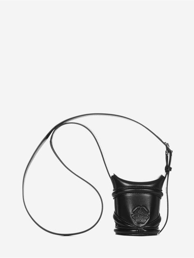 Curve Small Bucket Bag Black - ALEXANDER MCQUEEN - BALAAN 3