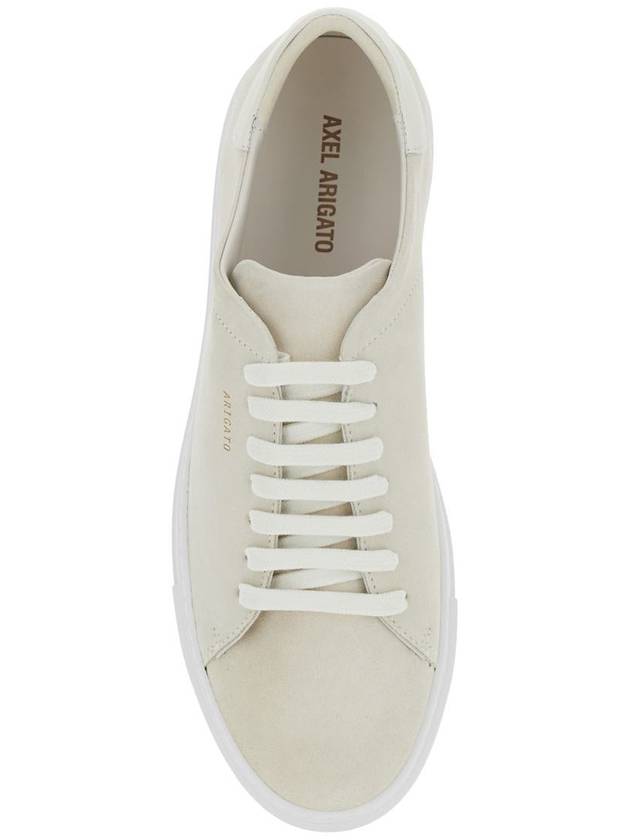 'Clean 90' Beige Low Top Sneakers With Logo Lettering On The Side In Suede Man - AXEL ARIGATO - BALAAN 4