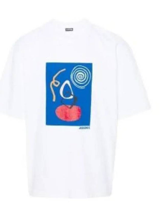 Le Cuadro Arty Painting Short Sleeve T-Shirt White - JACQUEMUS - BALAAN 2