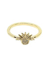 Celestial Sparkling Sun Ring Gold Plated Clear - PANDORA - BALAAN 3