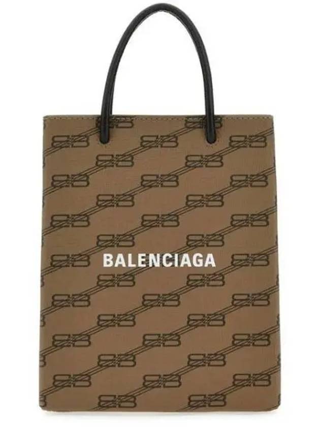 BB Monogram Mini Tote Bag Brown - BALENCIAGA - BALAAN 2