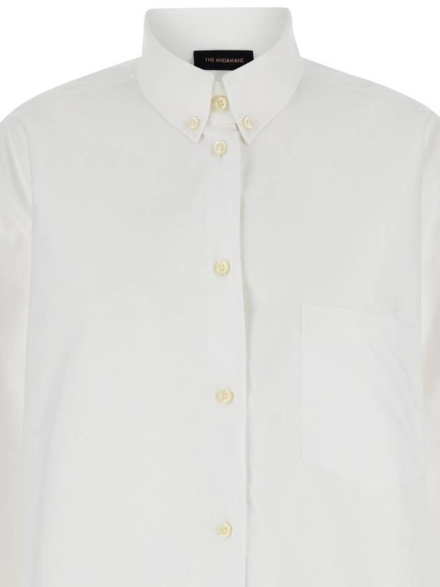 White Shirt With Buttons In Cotton Blend Woman - ANDAMANE - BALAAN 3