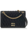 Matelasse Nappa Leather Mini Bag Black - MIU MIU - BALAAN 2