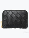 Intrecciato Zipped Coin Wallet Black - BOTTEGA VENETA - BALAAN 2