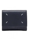 Zip Compact Tri-Fold Half Wallet Black - MAISON MARGIELA - BALAAN 2