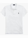 Pony Embroidered Logo Stretch Cotton Short Sleeve Polo Shirt White - POLO RALPH LAUREN - BALAAN 2