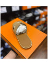 H Izmir Leather Men Slippers Sandals Beige - HERMES - BALAAN 3