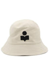 Haley Embroidered Logo Bucket Hat Ivory - ISABEL MARANT - BALAAN 2