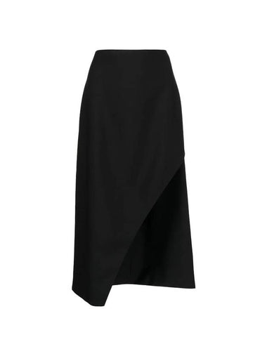 Women's Wool Slit Pencil Skirt Black - ALEXANDER MCQUEEN - BALAAN 1