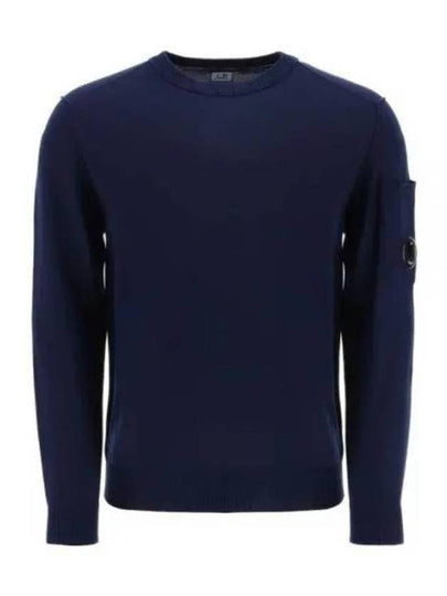 Filoscozia Lens Crew Neck Knit Top Blue - CP COMPANY - BALAAN 2