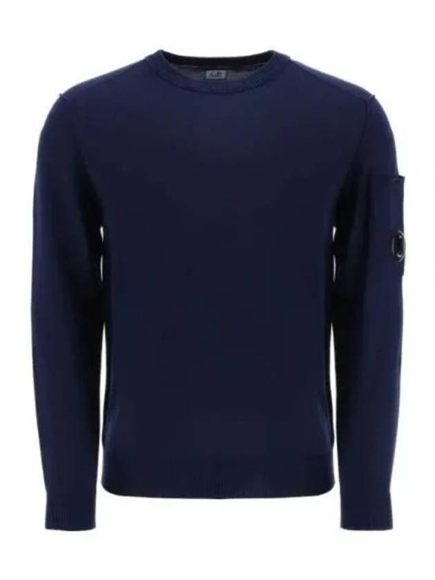 Filoscozia Lens Crew Neck Knit Top Blue - CP COMPANY - BALAAN 2