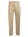 Homme Classic Cotton Slacks Beige - DIOR - BALAAN 1