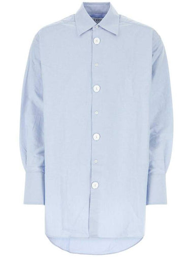 Oversized Long Sleeve Shirt Light Blue - JW ANDERSON - BALAAN 1