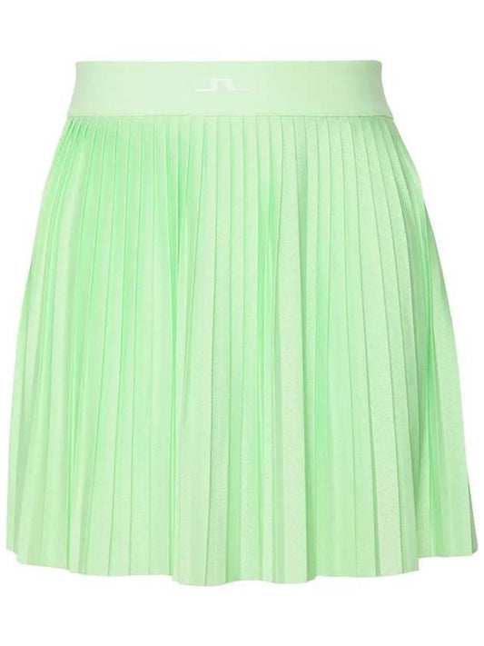 Women's Binx Pleated Skirt Green - J.LINDEBERG - BALAAN 1