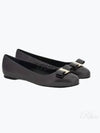 Barina Ballerina Flat Brown - SALVATORE FERRAGAMO - BALAAN 2