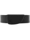 EKD Debossed Leather Belt Black - BURBERRY - BALAAN 2