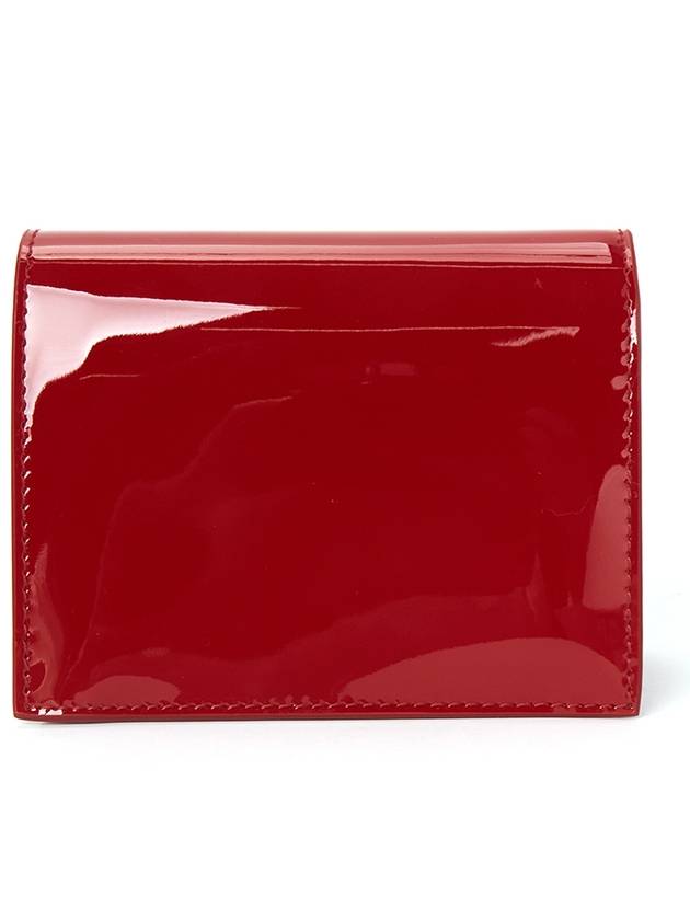 Patent Leather Half Wallet Red - PRADA - BALAAN 3