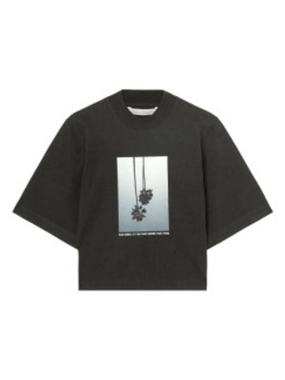 Mirage Boxy Short Sleeve T-Shirt Black - PALM ANGELS - BALAAN 2