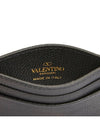 V Logo Signature Card Wallet Black - VALENTINO - BALAAN 7