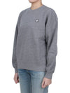 Women's Bold Fox Head Patch Comfort Sweatshirt Medium Grey Melange - MAISON KITSUNE - BALAAN 4