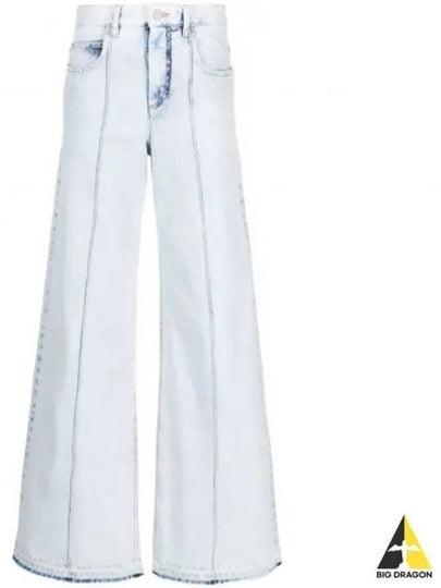 Noldy Denim Wide Jeans Light Blue - ISABEL MARANT - BALAAN 2