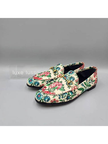 Women s Brixton Floral Horsebit Loafer 746392 - GUCCI - BALAAN 1