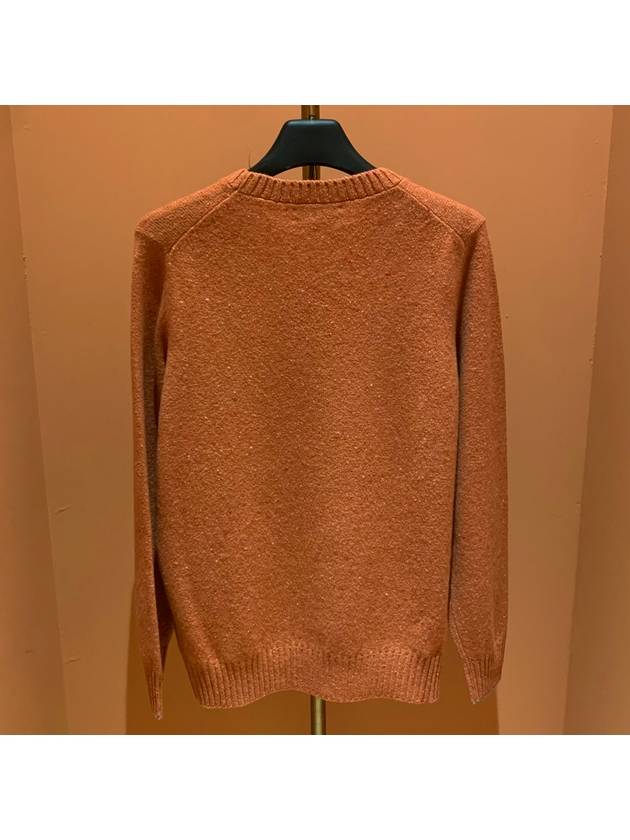 crew neck knit top orange - BRUNELLO CUCINELLI - BALAAN 5