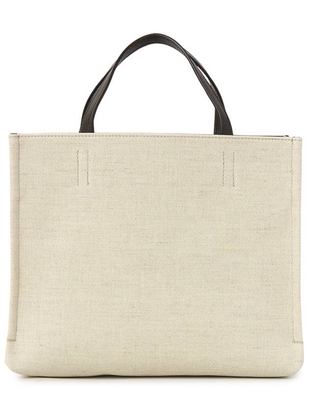 Logo Print Tote Bag Beige - SALVATORE FERRAGAMO - BALAAN 4